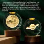 Lampara Bola De Cristal Planetaria 3D